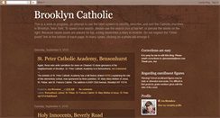 Desktop Screenshot of brooklyncatholic.blogspot.com