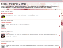 Tablet Screenshot of musicaimagenesletras.blogspot.com