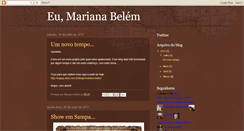 Desktop Screenshot of marianabelemoficial.blogspot.com