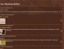 Tablet Screenshot of marianabelemoficial.blogspot.com