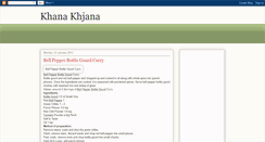 Desktop Screenshot of khanakhjana.blogspot.com