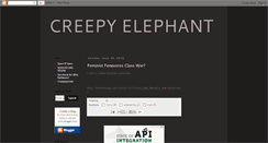 Desktop Screenshot of creepyelephant.blogspot.com