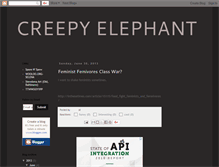 Tablet Screenshot of creepyelephant.blogspot.com