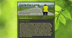 Desktop Screenshot of cycleforlyme.blogspot.com