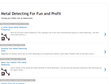 Tablet Screenshot of metaldetectingforfunandprofit.blogspot.com