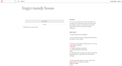 Desktop Screenshot of lingyzmandyhouse.blogspot.com