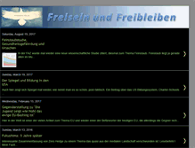 Tablet Screenshot of freiseinundbleiben.blogspot.com
