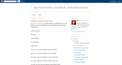 Desktop Screenshot of definitiveguidesadvertising.blogspot.com