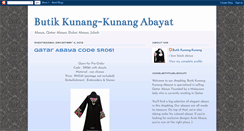 Desktop Screenshot of butikkunangkunang.blogspot.com