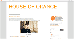 Desktop Screenshot of house-of-orange.blogspot.com