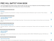 Tablet Screenshot of fwbhymnbook.blogspot.com