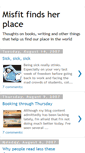 Mobile Screenshot of misfitfindsherplace.blogspot.com