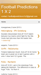 Mobile Screenshot of footballpredictions1x2.blogspot.com