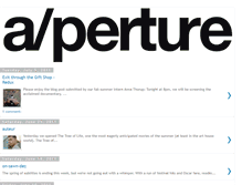 Tablet Screenshot of aperturecinema.blogspot.com