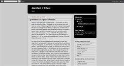 Desktop Screenshot of manifest2infest.blogspot.com