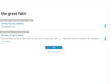 Tablet Screenshot of fakirsdream.blogspot.com
