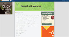 Desktop Screenshot of frugalmnmomma.blogspot.com