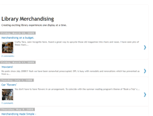 Tablet Screenshot of librarymerchandising.blogspot.com