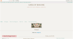 Desktop Screenshot of cardsbyshawnie.blogspot.com