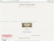 Tablet Screenshot of cardsbyshawnie.blogspot.com