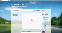 Desktop Screenshot of horsebackriding-99.blogspot.com