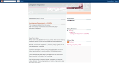 Desktop Screenshot of lumigrow-response.blogspot.com