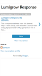Mobile Screenshot of lumigrow-response.blogspot.com