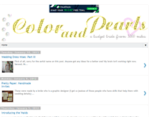 Tablet Screenshot of colorandpearls.blogspot.com