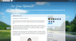 Desktop Screenshot of ourgreatadventure-belk.blogspot.com