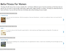 Tablet Screenshot of bellafitnessforwomen.blogspot.com