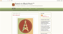 Desktop Screenshot of entreetoblackparis.blogspot.com