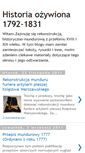 Mobile Screenshot of historiaozywiona1792-1831.blogspot.com