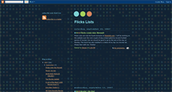 Desktop Screenshot of flickslistsreviewsnews.blogspot.com
