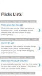 Mobile Screenshot of flickslistsreviewsnews.blogspot.com
