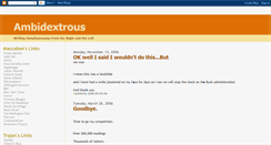 Desktop Screenshot of ambidexterity.blogspot.com