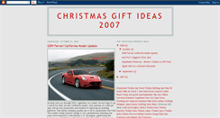 Desktop Screenshot of christmasgiftideas2007.blogspot.com