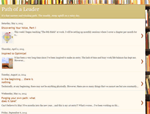 Tablet Screenshot of pathofaleader.blogspot.com