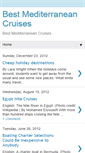 Mobile Screenshot of best-mediterranean-cruises.blogspot.com