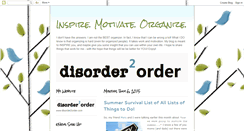 Desktop Screenshot of disorder2order.blogspot.com