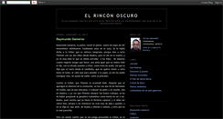 Desktop Screenshot of elrinconoscuro.blogspot.com