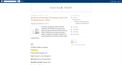 Desktop Screenshot of gautam-test.blogspot.com