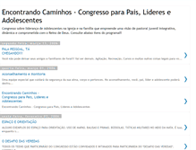 Tablet Screenshot of encontrandocaminhos.blogspot.com