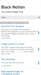 Mobile Screenshot of black-motion-template.blogspot.com