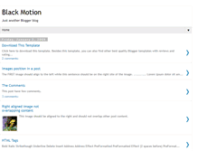 Tablet Screenshot of black-motion-template.blogspot.com