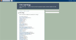 Desktop Screenshot of fcplstaffblogs.blogspot.com
