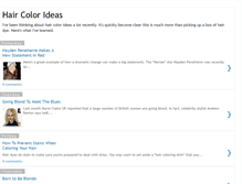 Tablet Screenshot of hair-color-ideas.blogspot.com