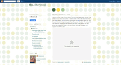 Desktop Screenshot of mrssherwood.blogspot.com