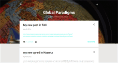 Desktop Screenshot of globalparadigms.blogspot.com