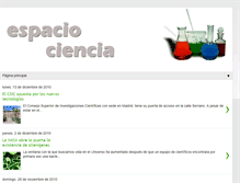 Tablet Screenshot of espaciocientifico32.blogspot.com