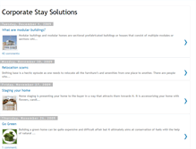 Tablet Screenshot of corporatestaysolutions.blogspot.com